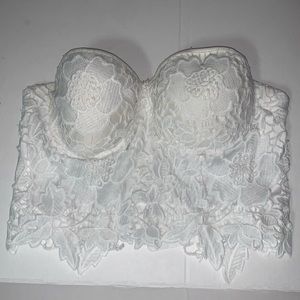 Crochet Corset Top Ivory Medium